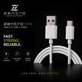 Zentro Link USB-A to USB-C Fast Charging Cable – High-Speed Data Cable